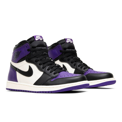 Air Jordan 1 Retro High OG ‘Court Purple’ 555088-501 Sneakers - Streetwear Es...