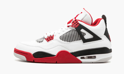 Air Jordan 4 Retro Fire Red Sneakers - Collaboration Release