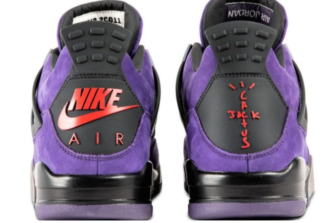 Air Jordan 4 Retro TraviScots Purple CI1184 Sneakers - Limited Edition