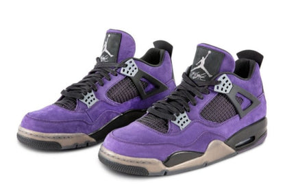 Air Jordan 4 Retro TraviScots Purple CI1184 Sneakers - Limited Edition