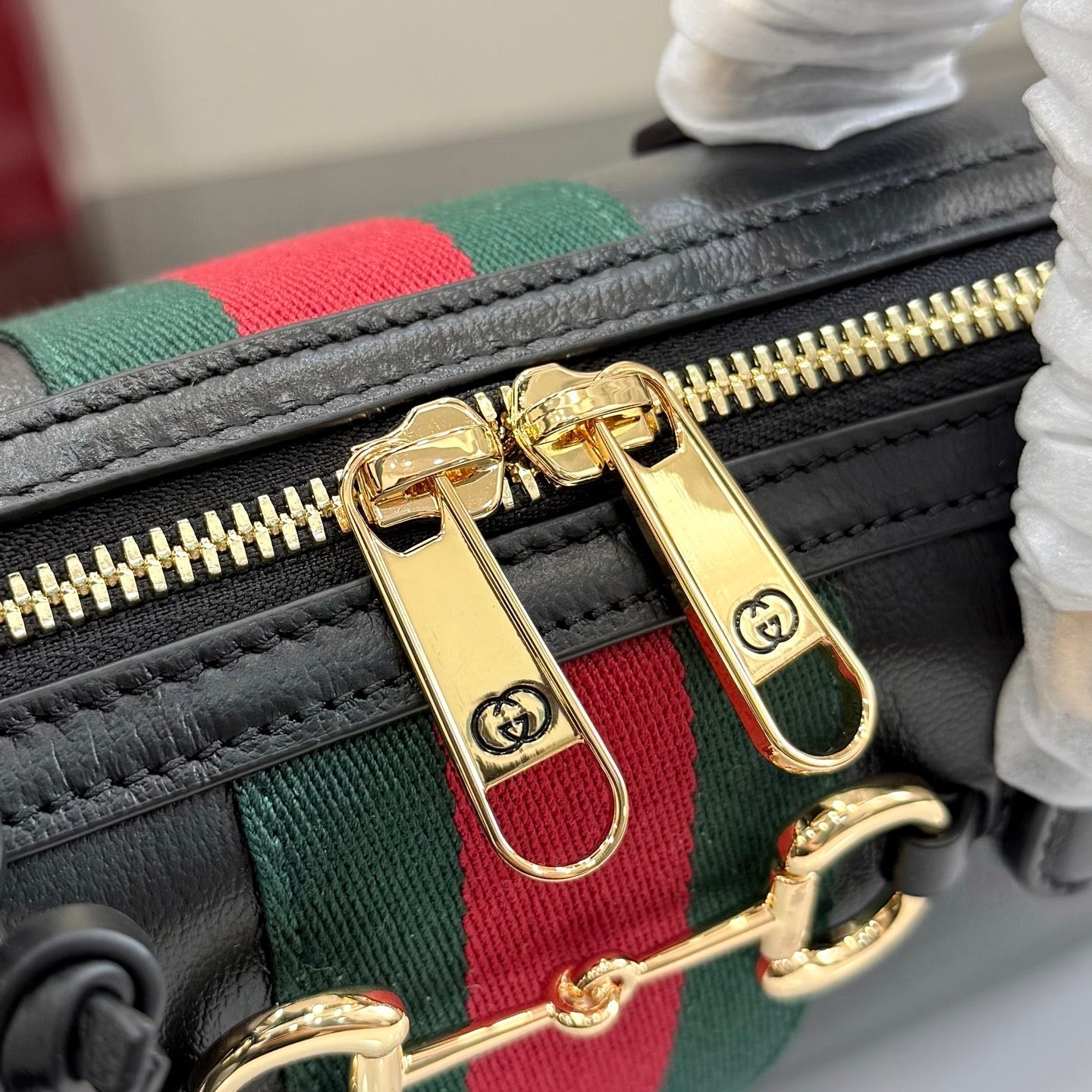 Gucci 2026 Borsetto Boston Bag Black Leather