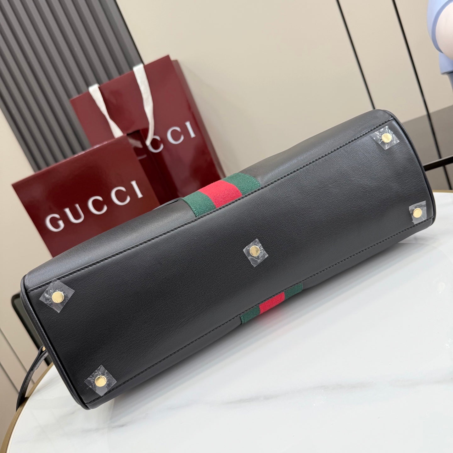 Gucci 2026 Borsetto Boston Bag Black Leather