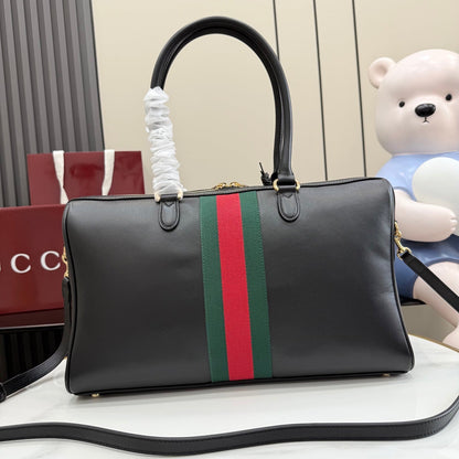 Gucci 2026 Borsetto Boston Bag Black Leather
